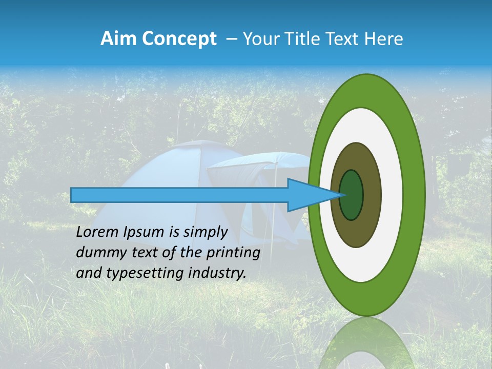 Blue Recreation Marquee PowerPoint Template