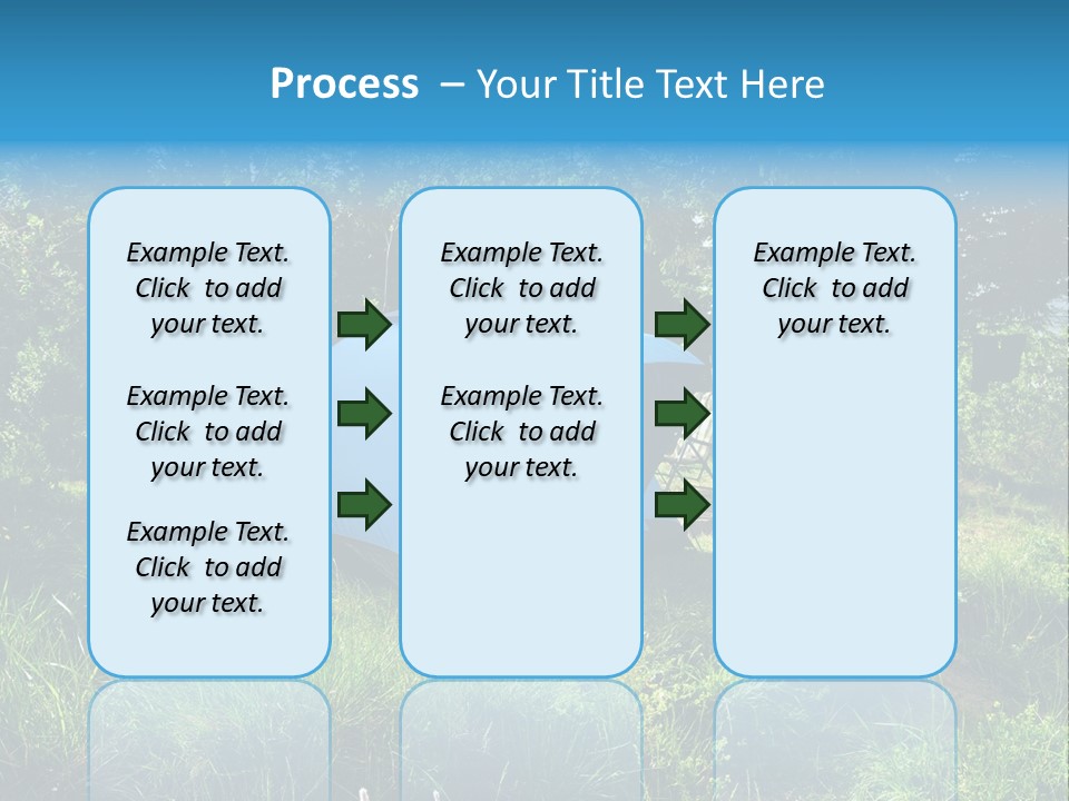 Blue Recreation Marquee PowerPoint Template