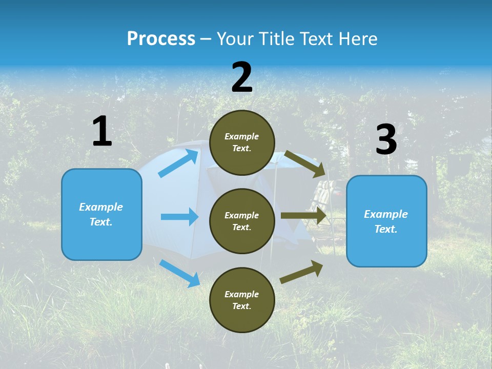 Blue Recreation Marquee PowerPoint Template