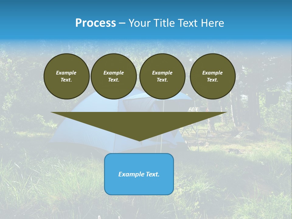 Blue Recreation Marquee PowerPoint Template