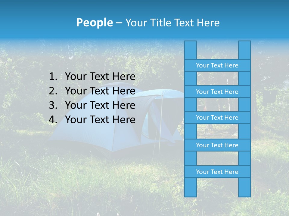 Blue Recreation Marquee PowerPoint Template