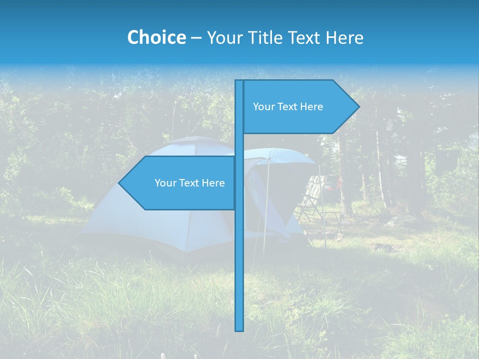 Blue Recreation Marquee PowerPoint Template