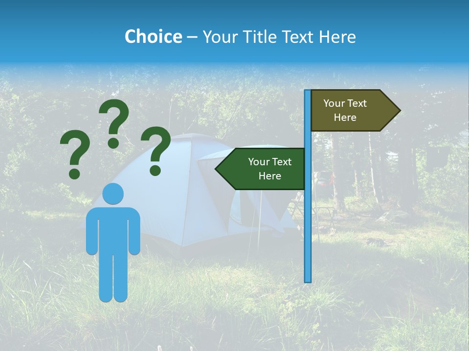Blue Recreation Marquee PowerPoint Template