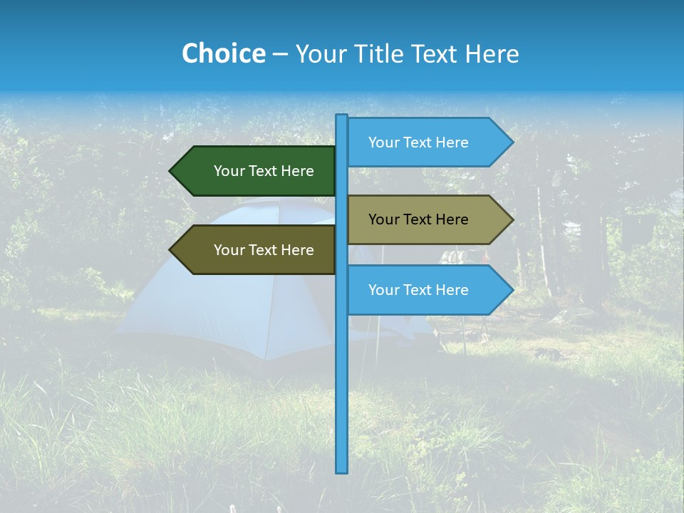 Blue Recreation Marquee PowerPoint Template