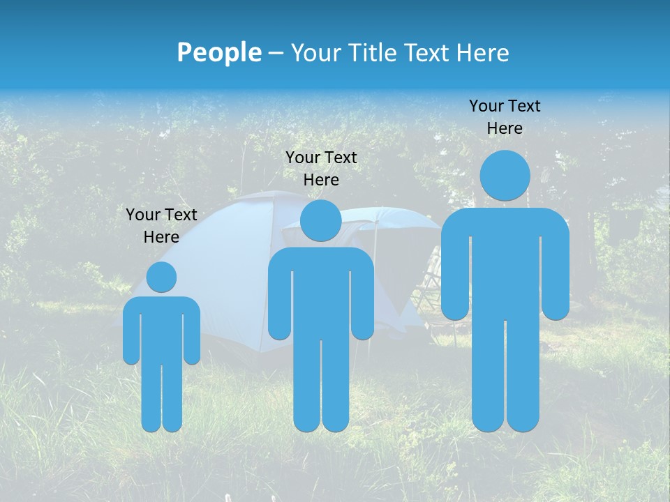 Blue Recreation Marquee PowerPoint Template