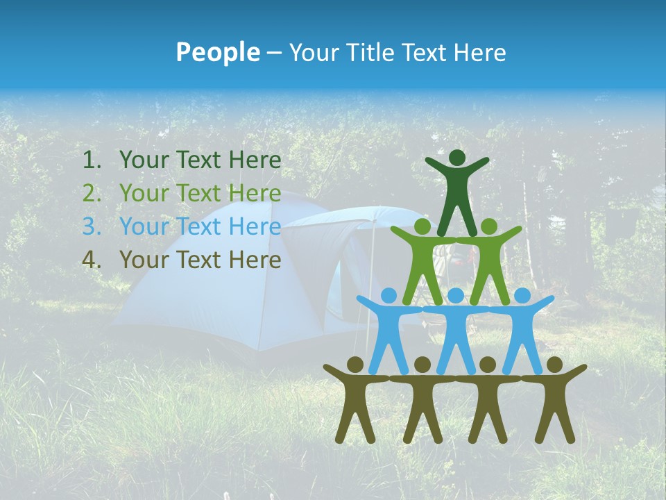 Blue Recreation Marquee PowerPoint Template
