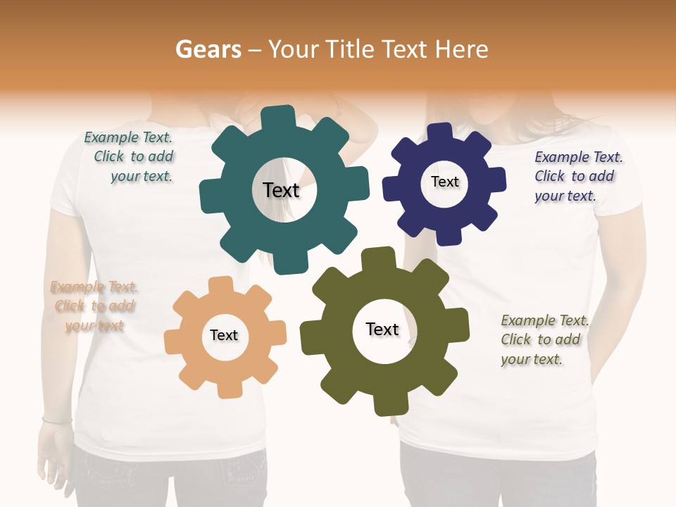 Tshirt Beautiful Space PowerPoint Template