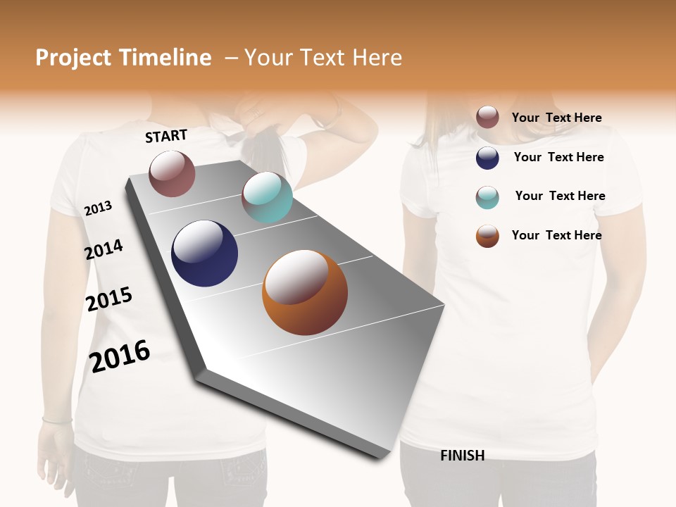 Tshirt Beautiful Space PowerPoint Template