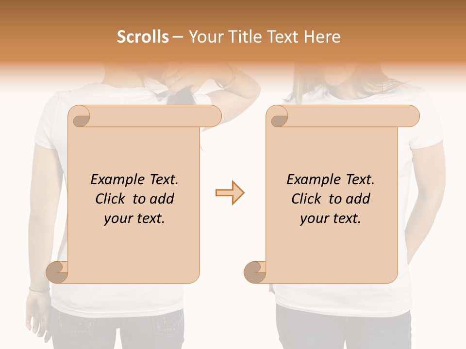 Tshirt Beautiful Space PowerPoint Template