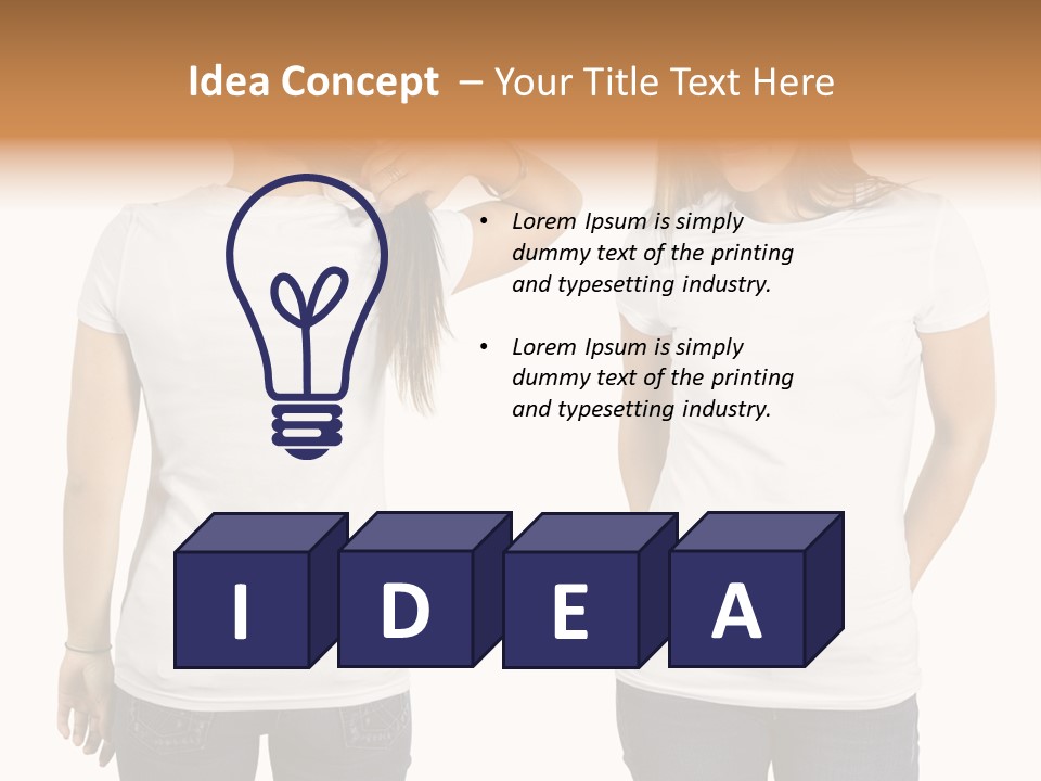 Tshirt Beautiful Space PowerPoint Template