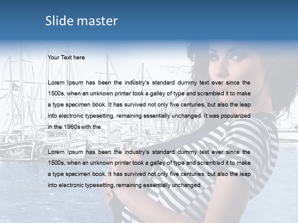 Yacht Lifestyle Sailor PowerPoint Template