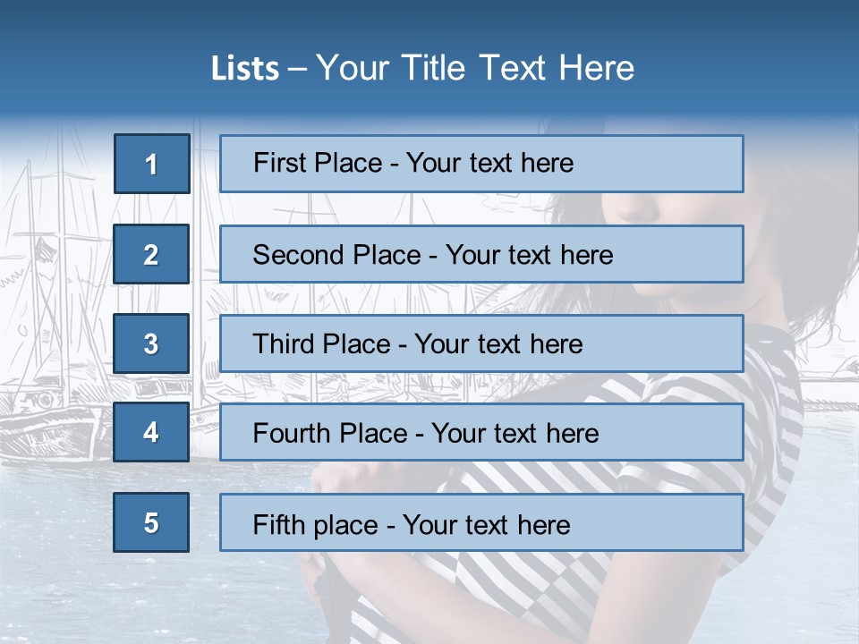 Yacht Lifestyle Sailor PowerPoint Template
