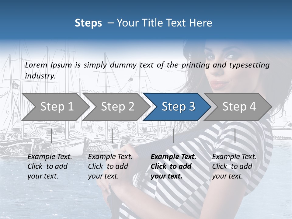 Yacht Lifestyle Sailor PowerPoint Template