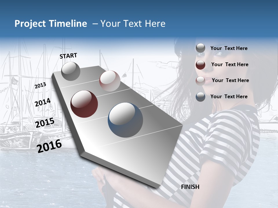 Yacht Lifestyle Sailor PowerPoint Template
