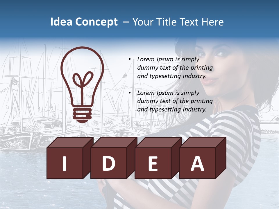 Yacht Lifestyle Sailor PowerPoint Template