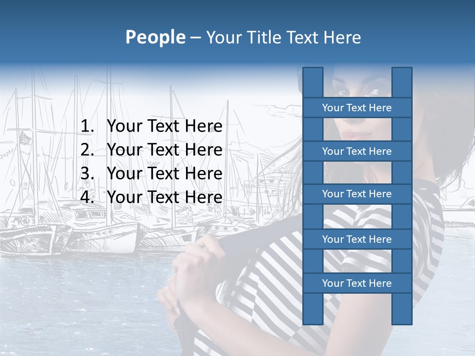 Yacht Lifestyle Sailor PowerPoint Template