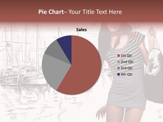 Summer Sailboat Girl PowerPoint Template