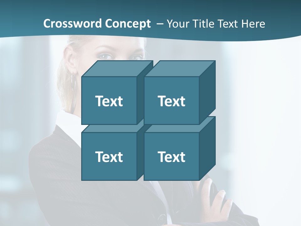 Girl Caucasian Beautiful PowerPoint Template