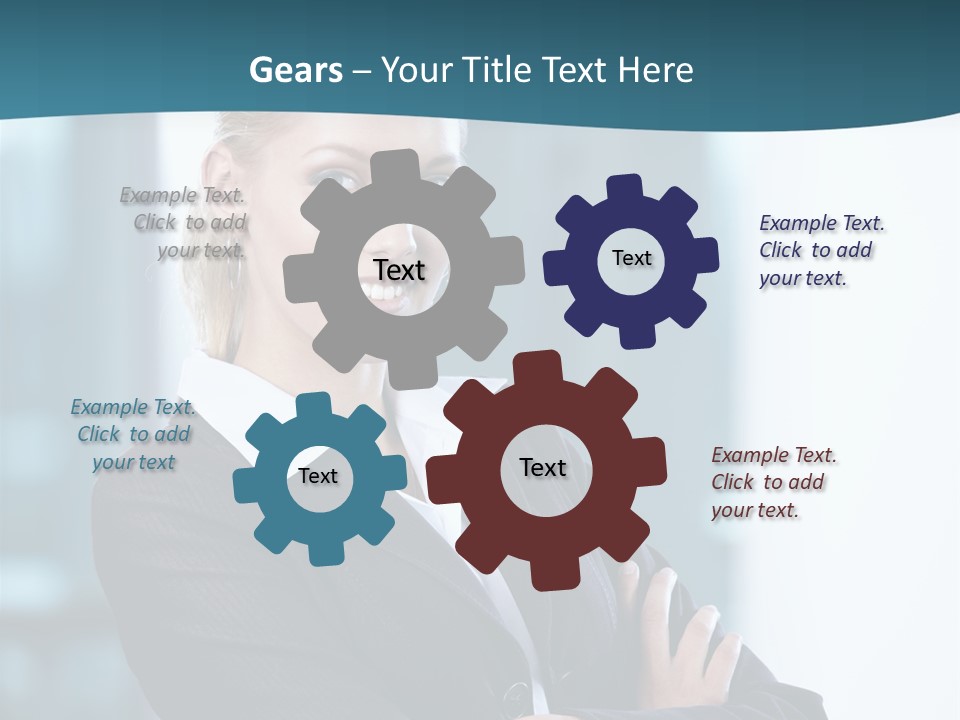 Girl Caucasian Beautiful PowerPoint Template