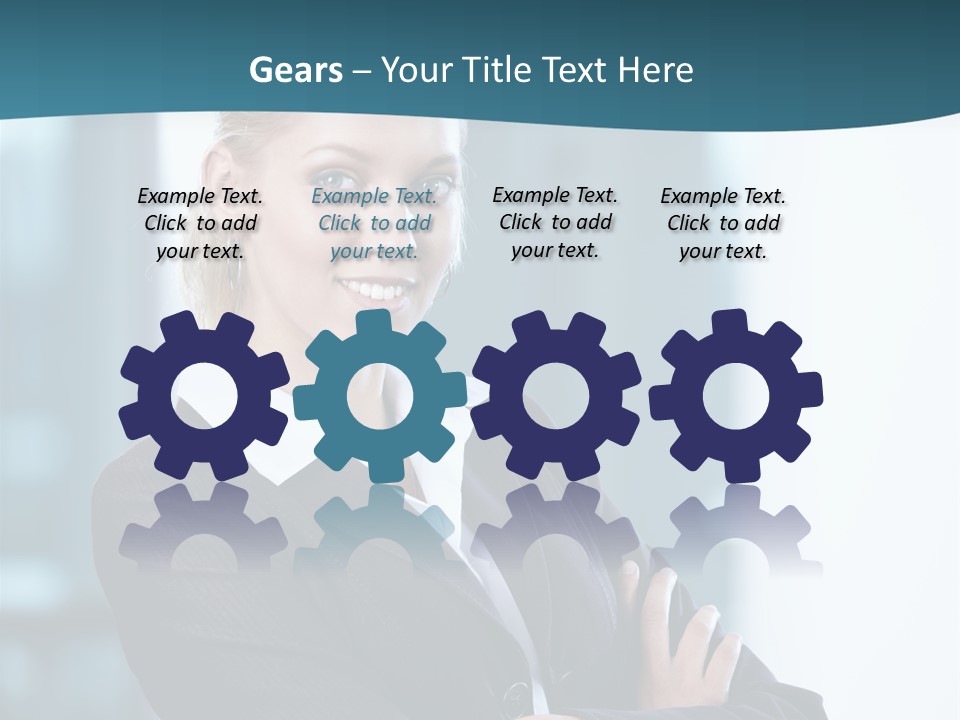 Girl Caucasian Beautiful PowerPoint Template