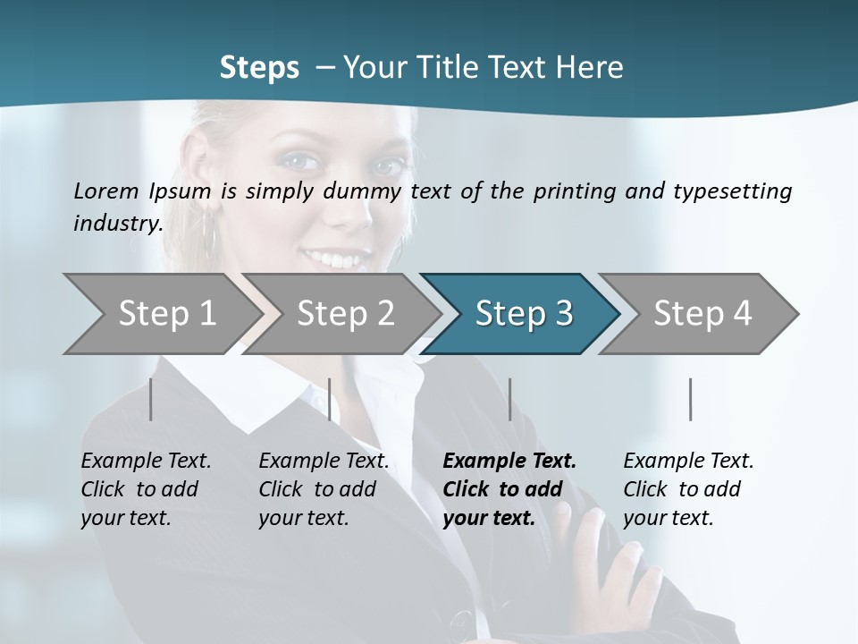 Girl Caucasian Beautiful PowerPoint Template