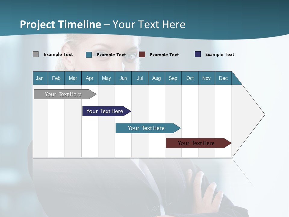 Girl Caucasian Beautiful PowerPoint Template