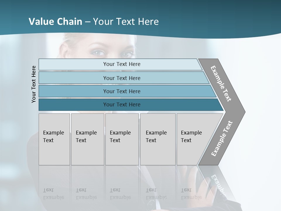 Girl Caucasian Beautiful PowerPoint Template