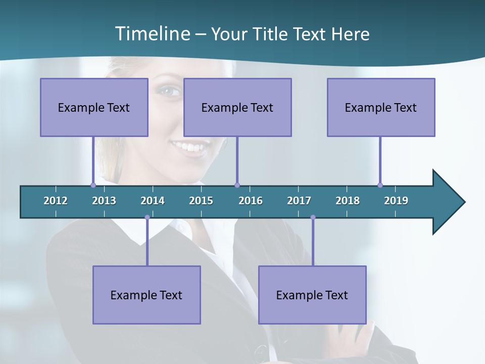 Girl Caucasian Beautiful PowerPoint Template