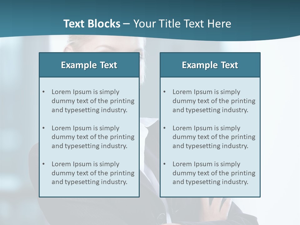 Girl Caucasian Beautiful PowerPoint Template