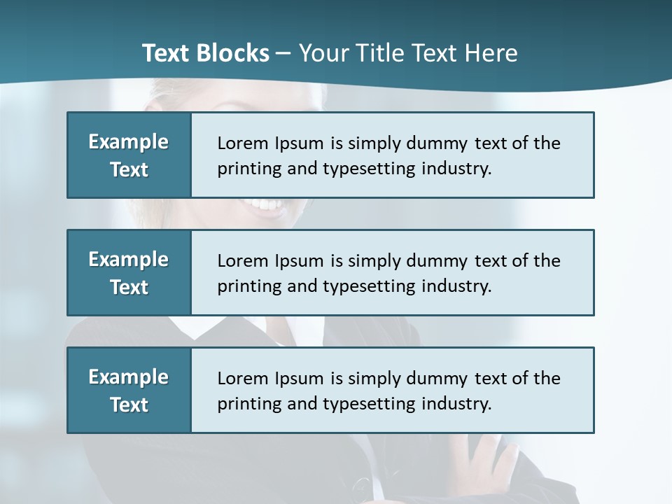 Girl Caucasian Beautiful PowerPoint Template