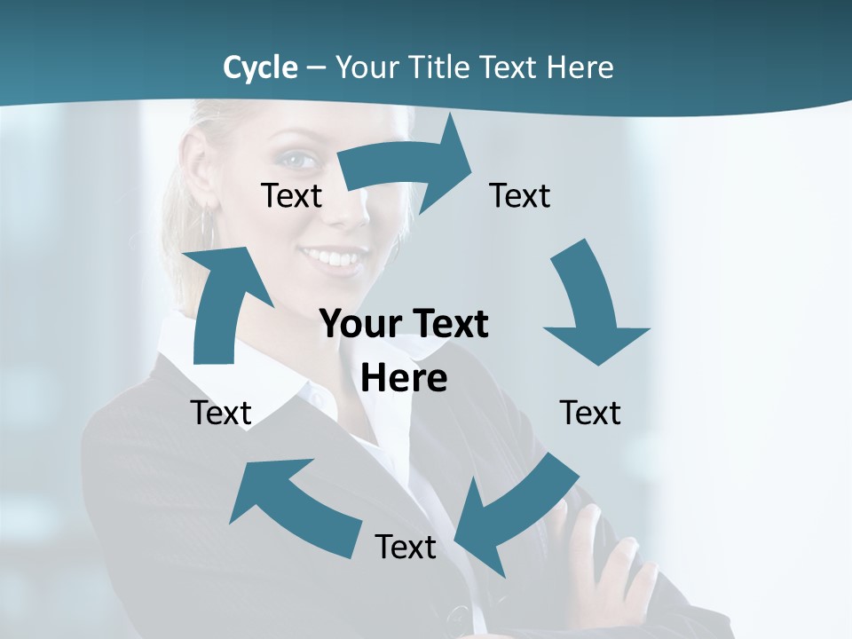 Girl Caucasian Beautiful PowerPoint Template