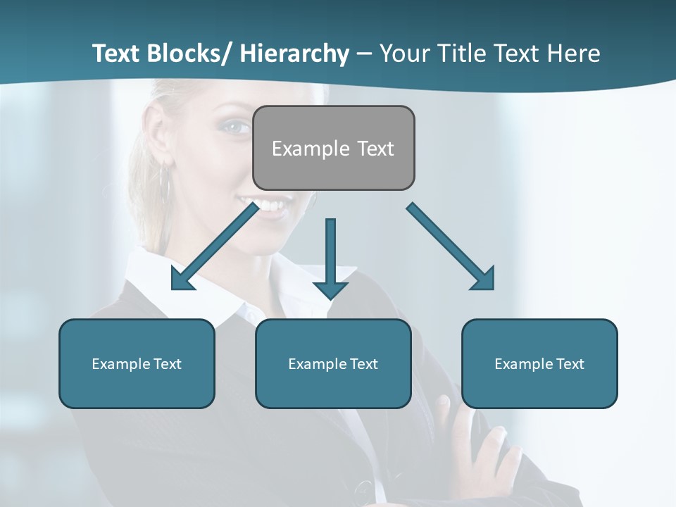 Girl Caucasian Beautiful PowerPoint Template