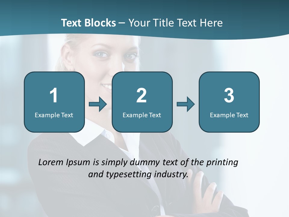 Girl Caucasian Beautiful PowerPoint Template