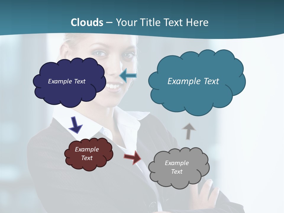 Girl Caucasian Beautiful PowerPoint Template