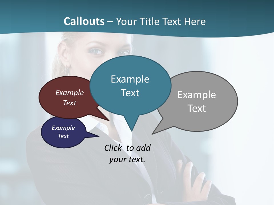 Girl Caucasian Beautiful PowerPoint Template