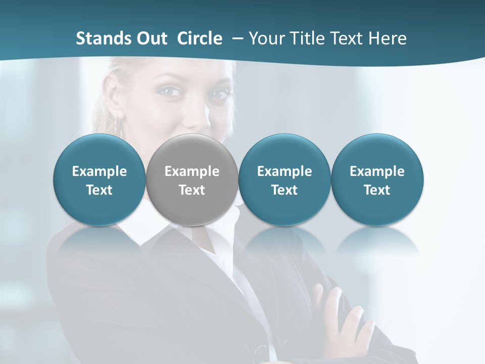 Girl Caucasian Beautiful PowerPoint Template