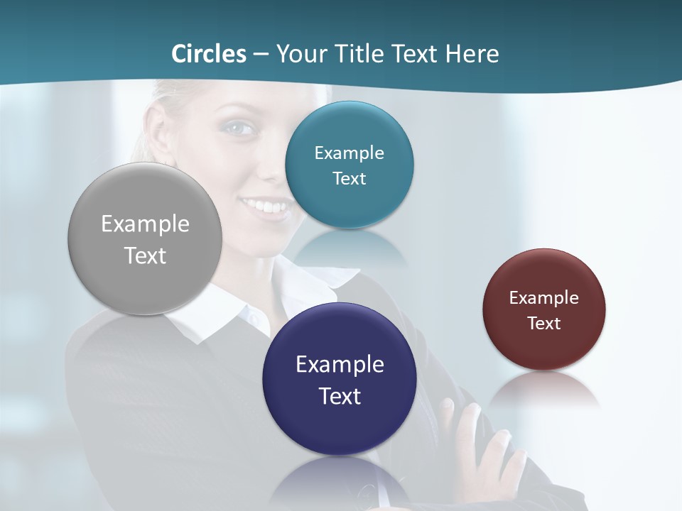 Girl Caucasian Beautiful PowerPoint Template