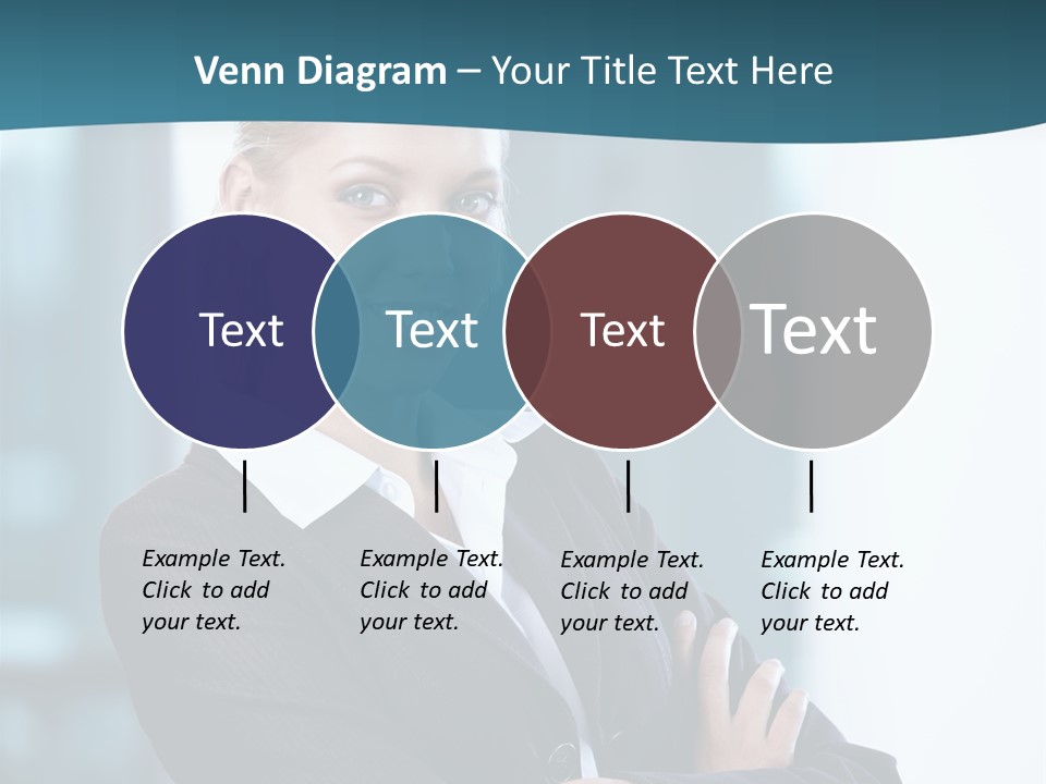 Girl Caucasian Beautiful PowerPoint Template