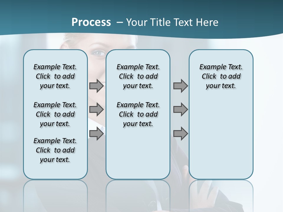 Girl Caucasian Beautiful PowerPoint Template