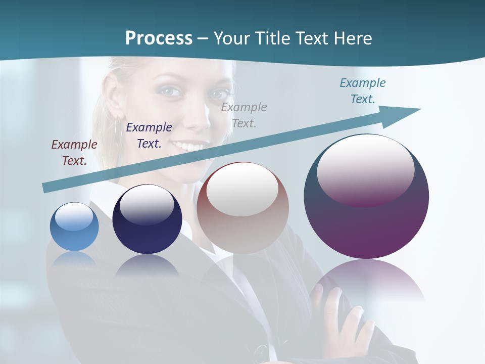 Girl Caucasian Beautiful PowerPoint Template