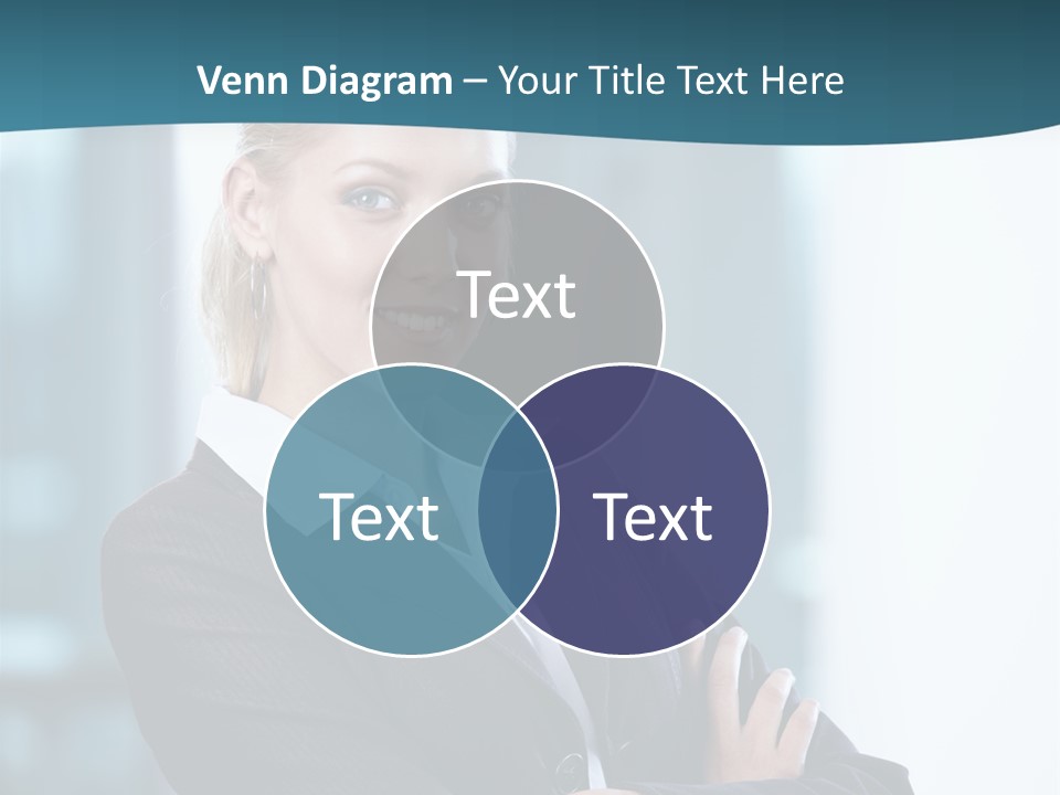 Girl Caucasian Beautiful PowerPoint Template