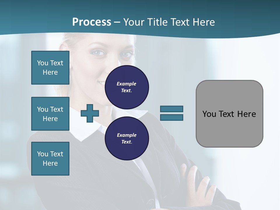Girl Caucasian Beautiful PowerPoint Template