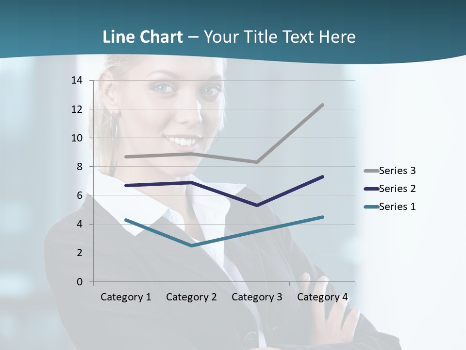 Girl Caucasian Beautiful PowerPoint Template