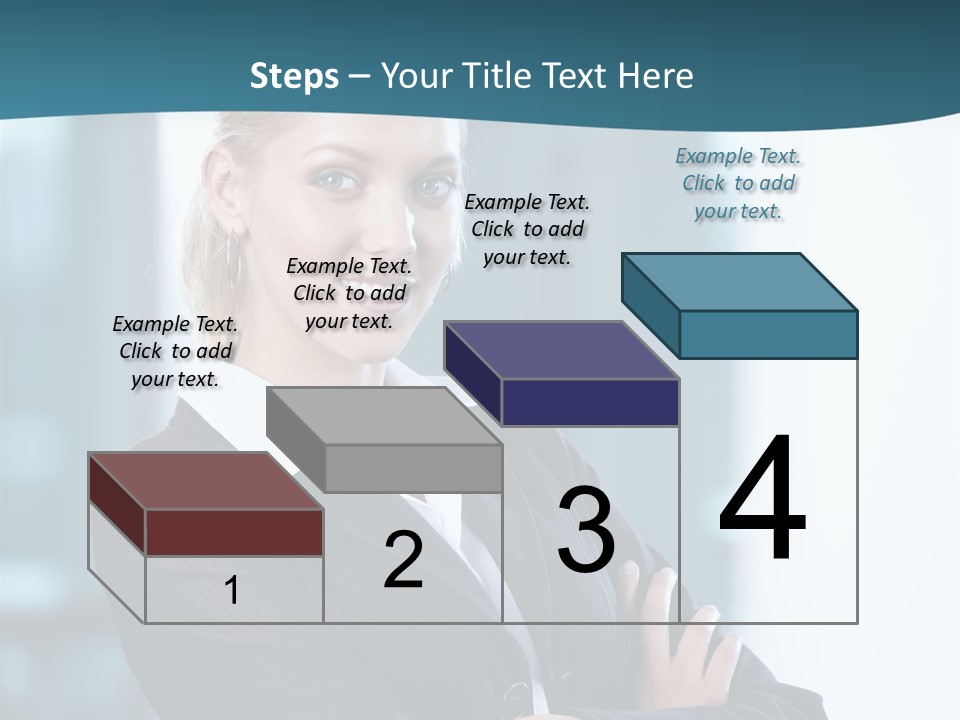 Girl Caucasian Beautiful PowerPoint Template