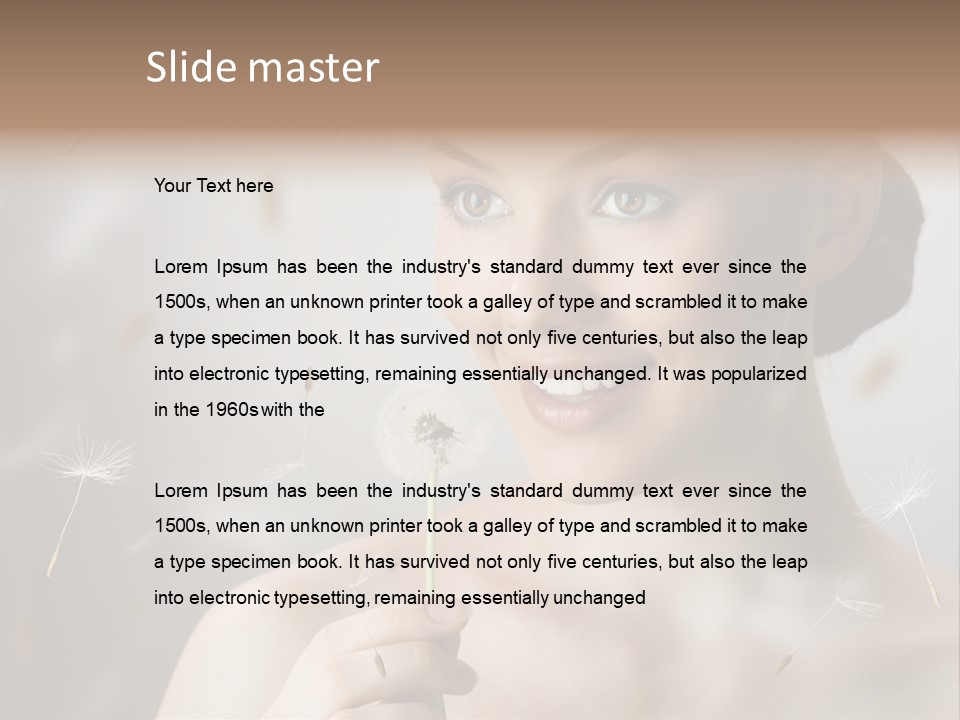 People Beauty Women PowerPoint Template