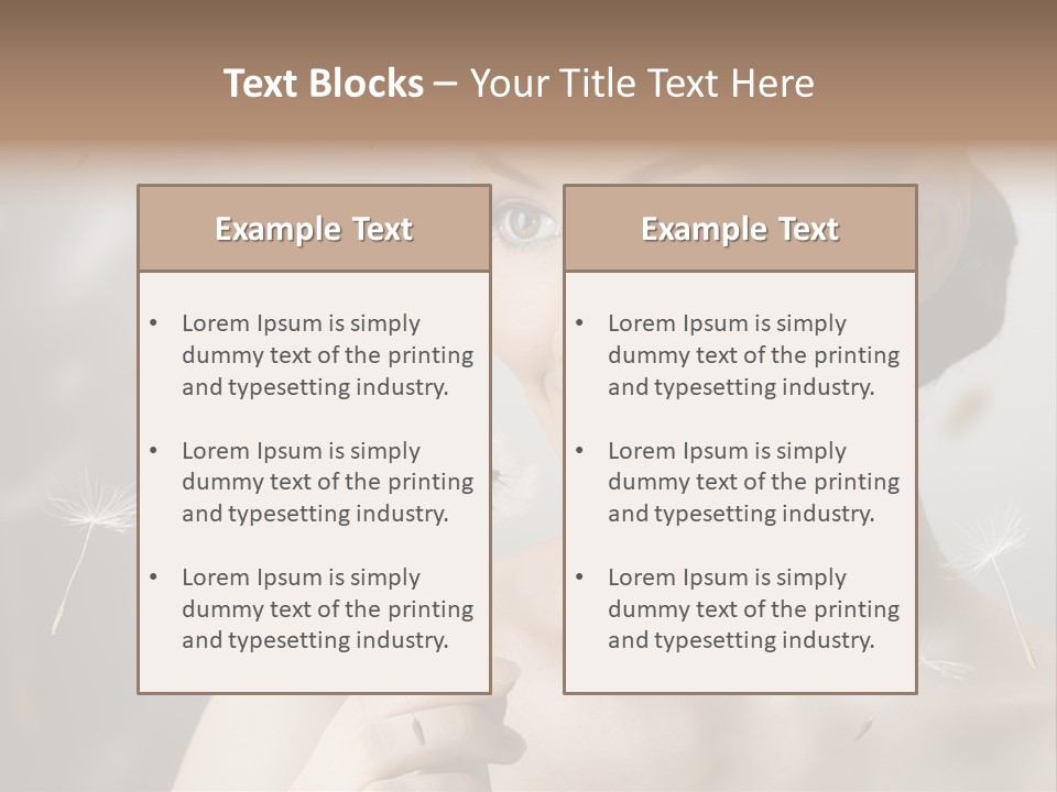 People Beauty Women PowerPoint Template