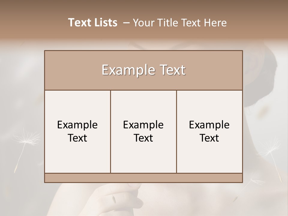 People Beauty Women PowerPoint Template