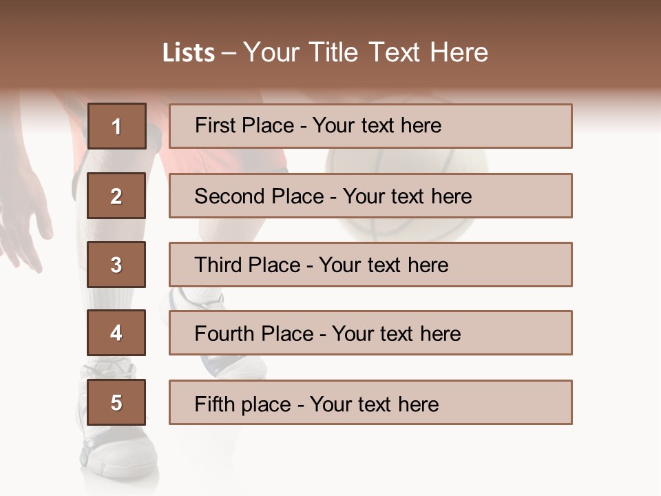 Player Team Exercise PowerPoint Template