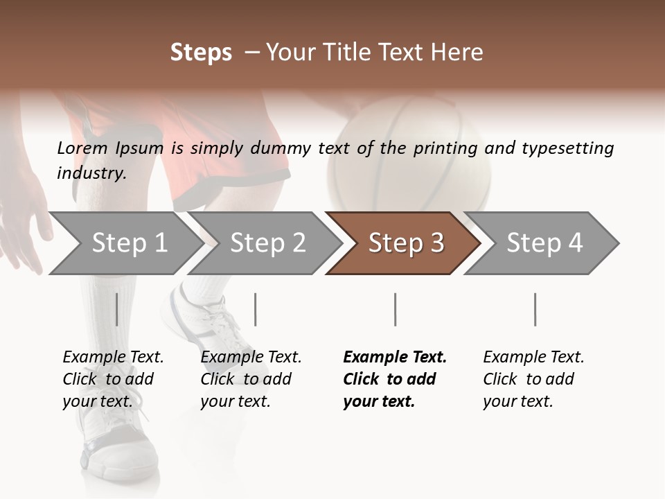 Player Team Exercise PowerPoint Template