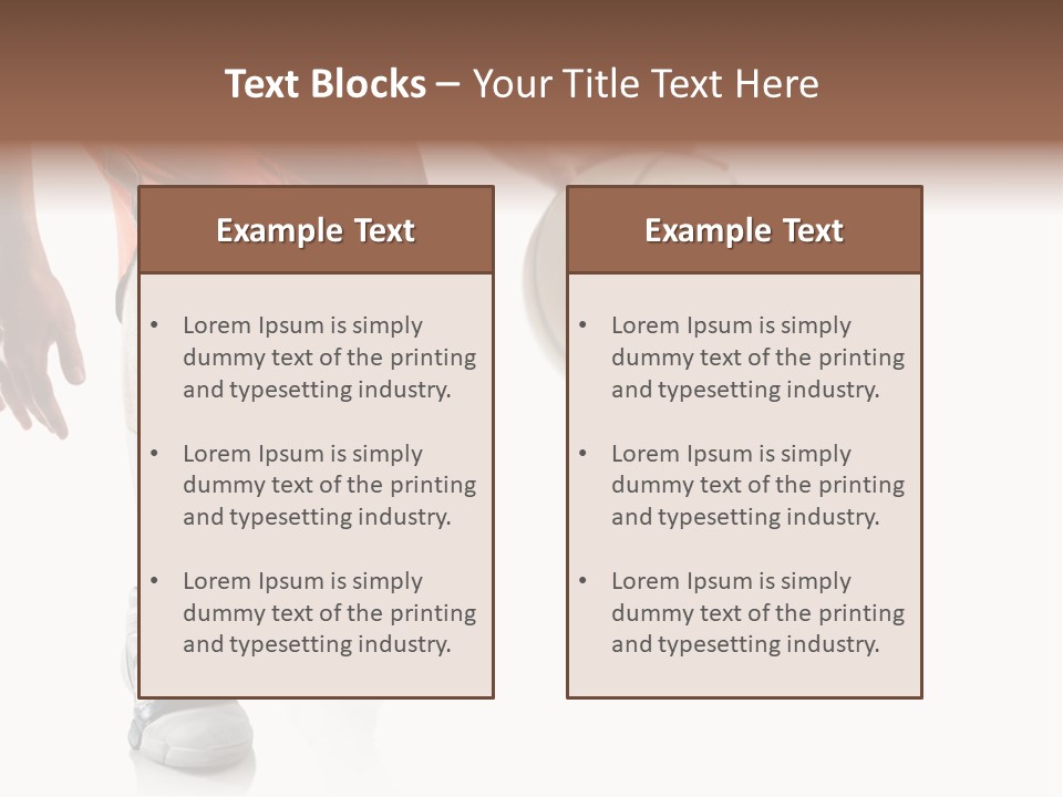 Player Team Exercise PowerPoint Template